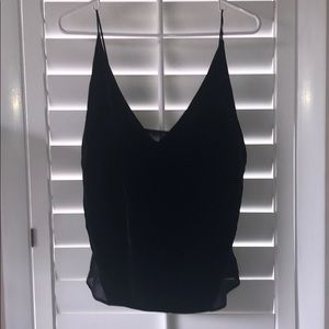 J Brand Velvet Lucy Camisole In Black